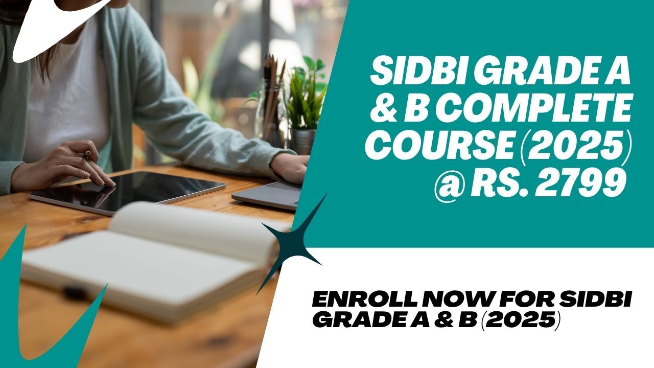 SIDBI GRADE A & B 2025